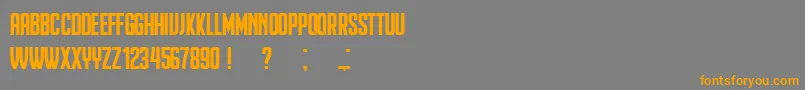 Heinrich Font – Orange Fonts on Gray Background