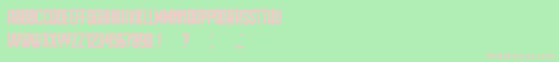 Heinrich Font – Pink Fonts on Green Background