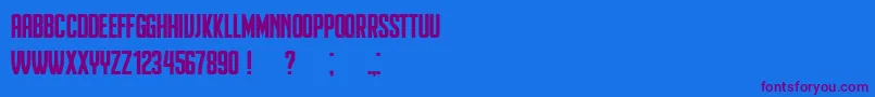 Heinrich Font – Purple Fonts on Blue Background