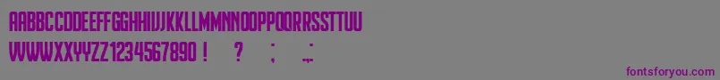Heinrich Font – Purple Fonts on Gray Background