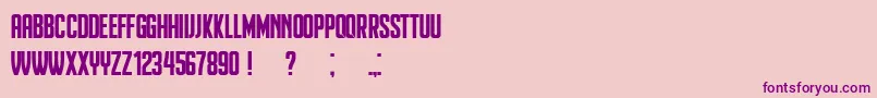 Heinrich Font – Purple Fonts on Pink Background