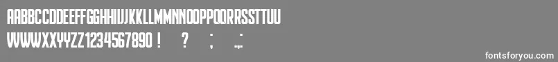 Heinrich Font – White Fonts on Gray Background