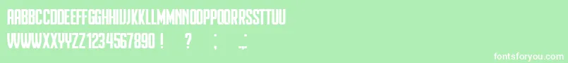 Heinrich Font – White Fonts on Green Background