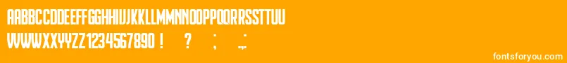 Heinrich Font – White Fonts on Orange Background