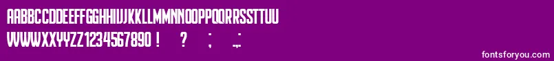 Heinrich Font – White Fonts on Purple Background