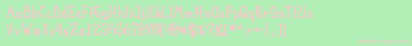 Heirany Bold Marker Font – Pink Fonts on Green Background