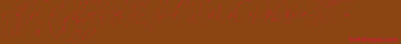 Heisenberg Font – Red Fonts on Brown Background