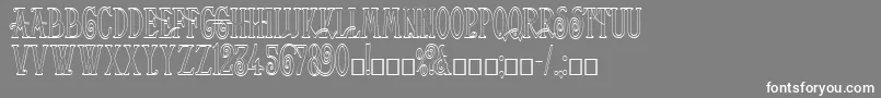 Helena Outline Font – White Fonts on Gray Background