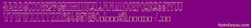 More about Helena Outline Font Helena Outline Font – Yellow Fonts on Purple Background