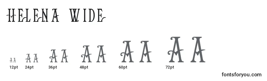 Helena Wide Font Sizes
