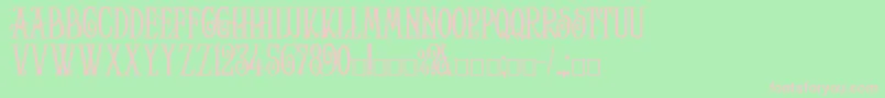 Helena Font – Pink Fonts on Green Background
