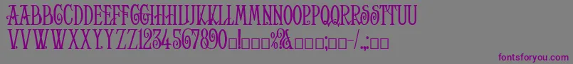 Helena Font – Purple Fonts on Gray Background