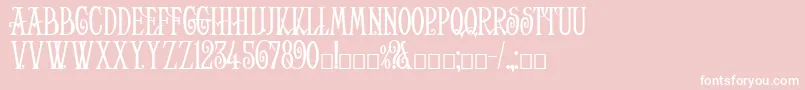 Helena Font – White Fonts on Pink Background
