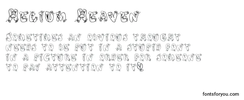 Шрифт Helium Heaven