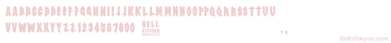 フォントHell Kitchen – ピンクのフォント