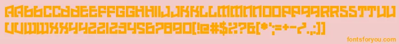 Hell Underwater Font – Orange Fonts on Pink Background