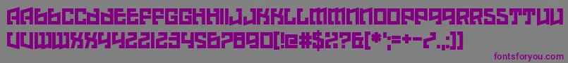 Шрифт Hell Underwater – фиолетовые шрифты на сером фоне