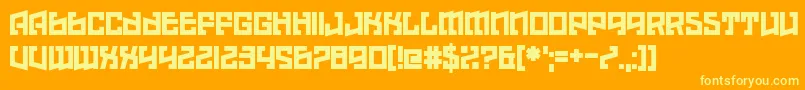 Hell Underwater Font – Yellow Fonts on Orange Background