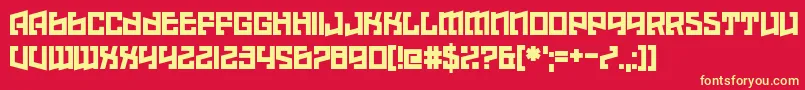 Hell Underwater Font – Yellow Fonts on Red Background