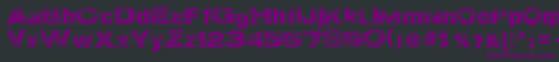 ActionOfTheTimeNew Font – Purple Fonts on Black Background