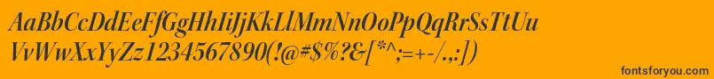 KeplerstdSemiboldscnitdisp Font – Black Fonts on Orange Background