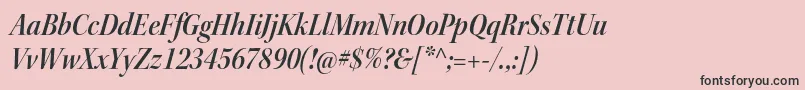 KeplerstdSemiboldscnitdisp Font – Black Fonts on Pink Background