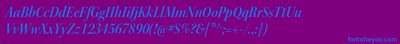 KeplerstdSemiboldscnitdisp Font – Blue Fonts on Purple Background