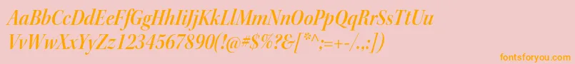 KeplerstdSemiboldscnitdisp Font – Orange Fonts on Pink Background