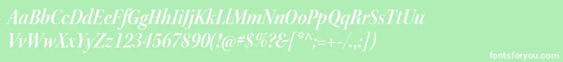 KeplerstdSemiboldscnitdisp Font – White Fonts on Green Background