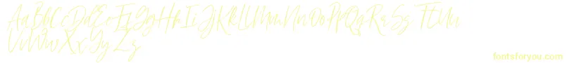 Hellena-Schriftart – Gelbe Schriften