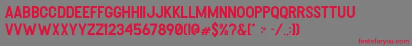 Heller Regular Font – Red Fonts on Gray Background
