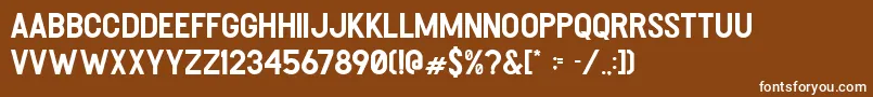 Heller Regular Font – White Fonts on Brown Background
