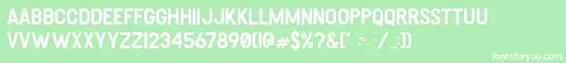 Heller Regular Font – White Fonts on Green Background