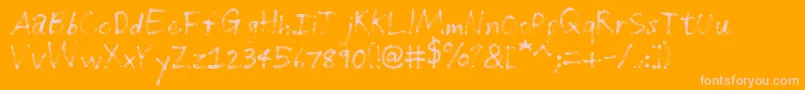 Más sobre la fuente GrungeHandwriting fuente GrungeHandwriting – Fuentes Rosadas Sobre Fondo Naranja