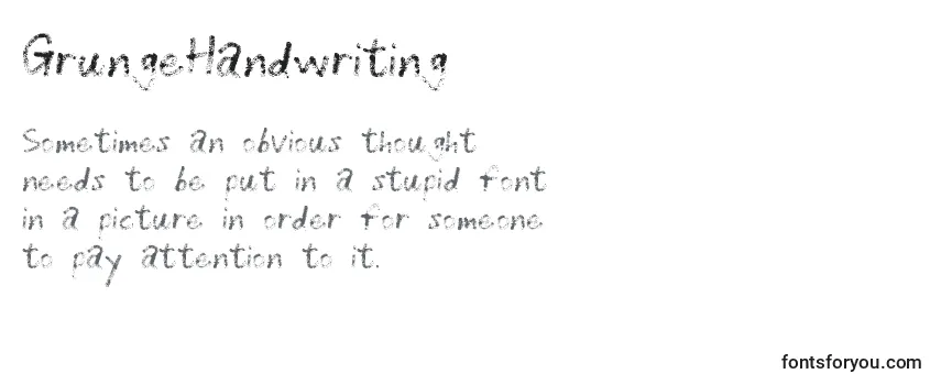 GrungeHandwriting Font