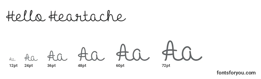 Hello Heartache   Font Sizes