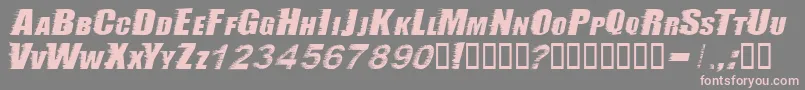 StormExtrabold Font – Pink Fonts on Gray Background