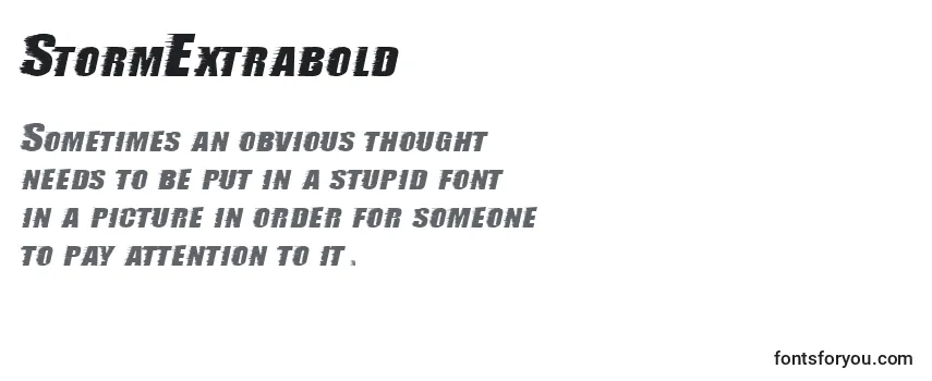StormExtrabold Font