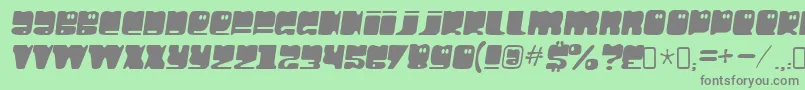 hello larry Font – Gray Fonts on Green Background