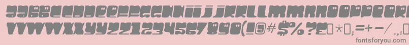 hello larry Font – Gray Fonts on Pink Background