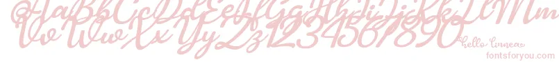 Fonte Hello Linnea italic – fontes cor-de-rosa