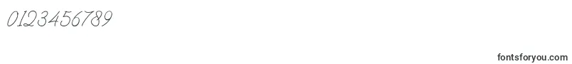 フォントHello Signature – 数字と数値のためのフォント