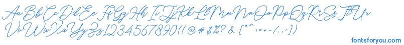 Fonte Hello Signature – fontes azuis