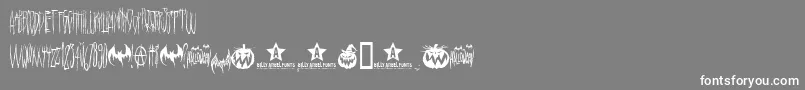 HeLlo WEeN     Font – White Fonts on Gray Background