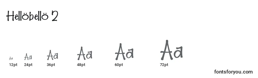 Hellobello 2 (129347) Font Sizes