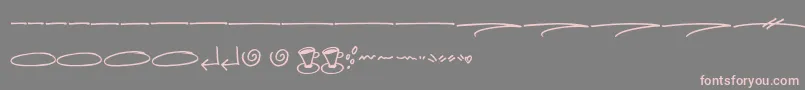 Hellobello Swash Font – Pink Fonts on Gray Background
