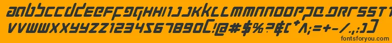 Prokofievbi Font – Black Fonts on Orange Background