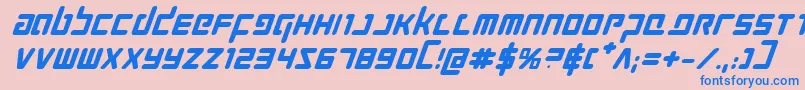 Prokofievbi Font – Blue Fonts on Pink Background