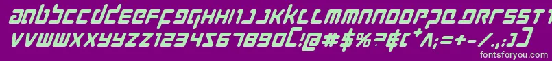 Prokofievbi Font – Green Fonts on Purple Background