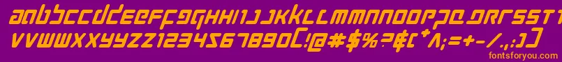 Prokofievbi Font – Orange Fonts on Purple Background